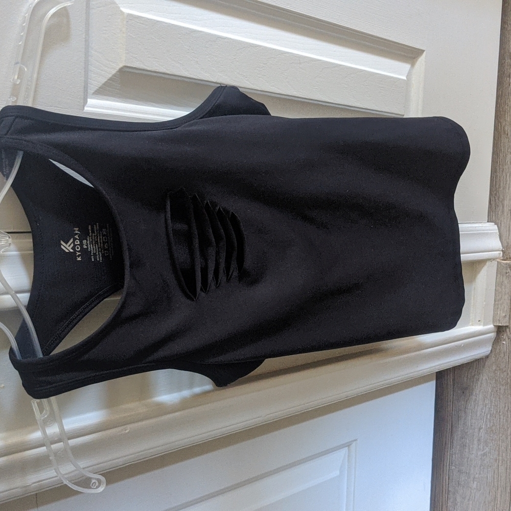 Black Cutout Tank Top